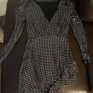 Large colorful sequin dress